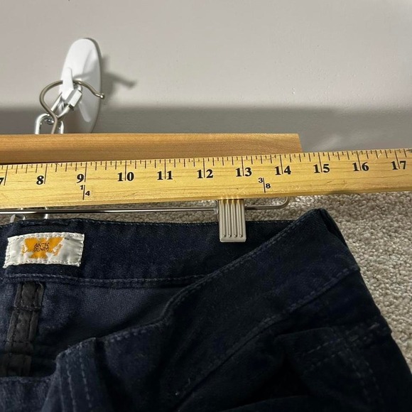 Y2K women's low rise flare bootcut black suede pants with lace accents - Picture 5 of 8